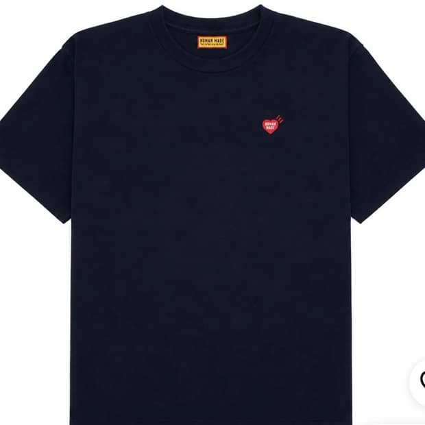 휴먼메이드 하트로고 반팔 네이비 XL