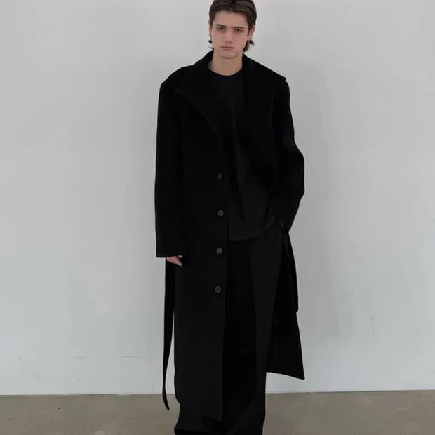 [새상품] 준느 c10 코트 블랙 M