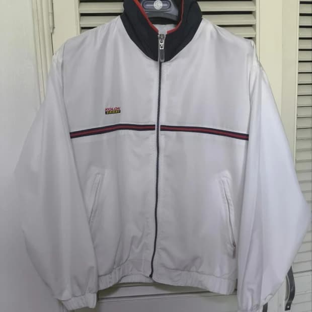 95 코오롱스포츠 레트로 바람막이 등산복