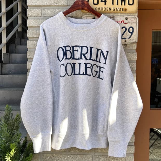 [M]80's 소피 USA Made 리버스위브 오벌린 칼리지 스웻셔츠