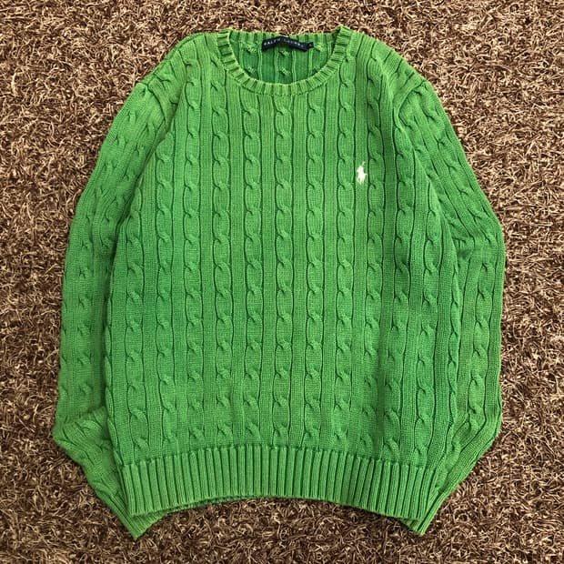 폴로 랄프로렌 케이블 니트
