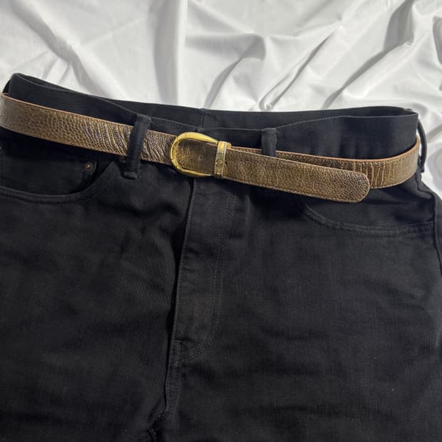 Kaiyo 오스트리치 레더 벨트