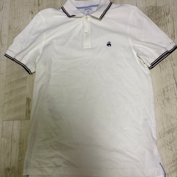 [L] 브룩스브라더스 화이트 카라티
