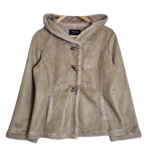 꼼사이즘 후드 더플 무스탕 