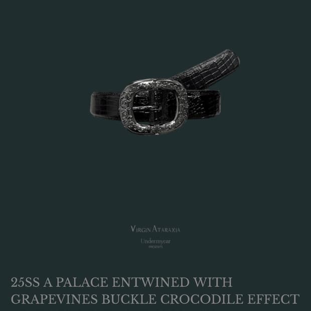 언더마이카 엘리게이터 레더 벨트 2사이즈