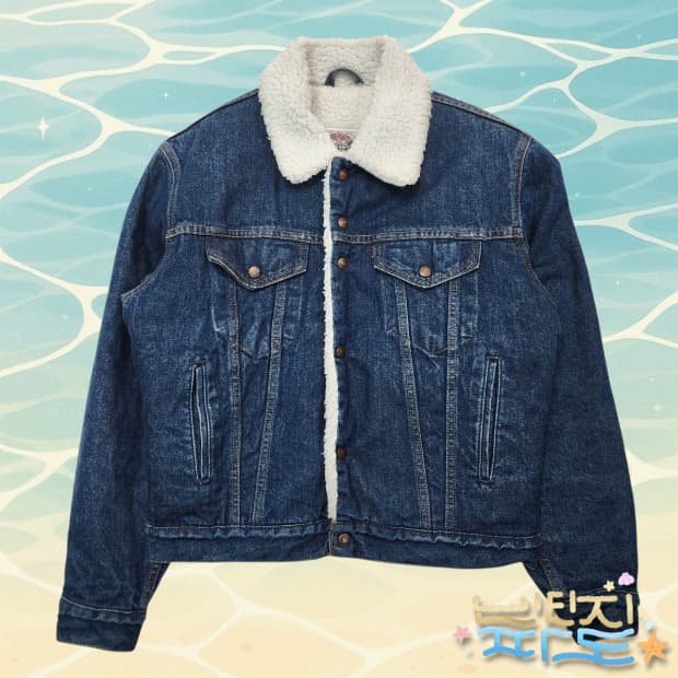 100 Levi's 90's USA 리바이스 셰르파 라인드 데님 자켓