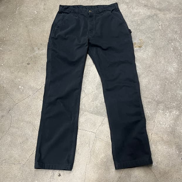 칼하트 피치 코튼 카펜터 워크 팬츠 블랙