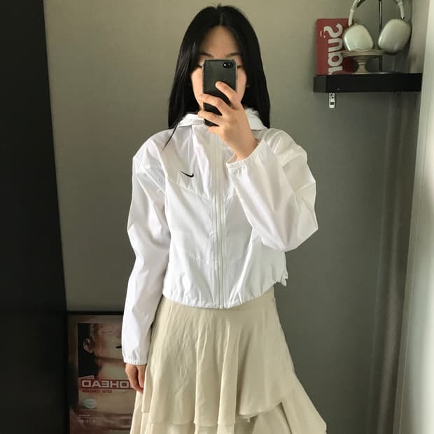 나이키 W 윈드러너 루즈 우븐 후드 바람막이 자켓
