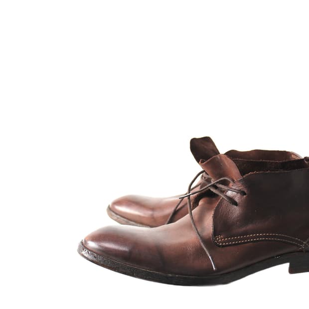 Italian Handmade 핸드메이드 풀그레인 레더 데저트부츠