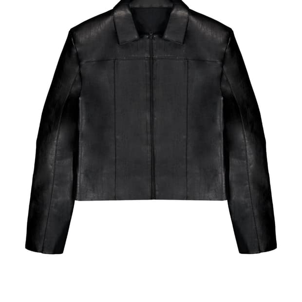 yyyy crack leather jacket