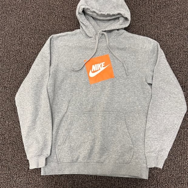 NIKE 나이키 기모 후드티셔츠 그레이 95(M)