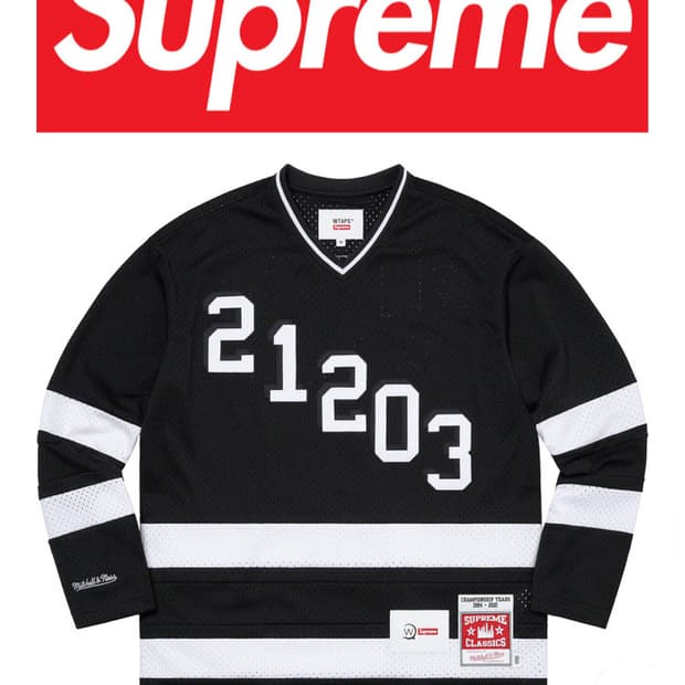 supreme x wtaps 하키져지 L사이즈 블랙