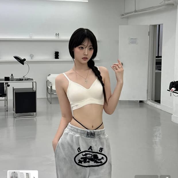(택있는 새 상품) 배드블러드 라이온패치 2way 커브드 조거팬츠