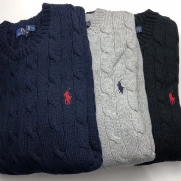 폴로 꽈배기 니트 미개봉 새상품
