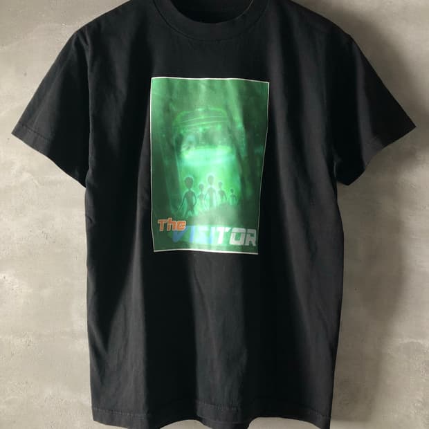 00s 빈티지 에일리언 프린팅 티셔츠