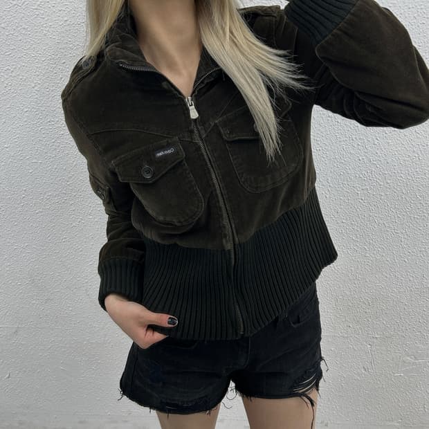 캘빈클라인 y2k 초코맛 코듀로이 자켓 S