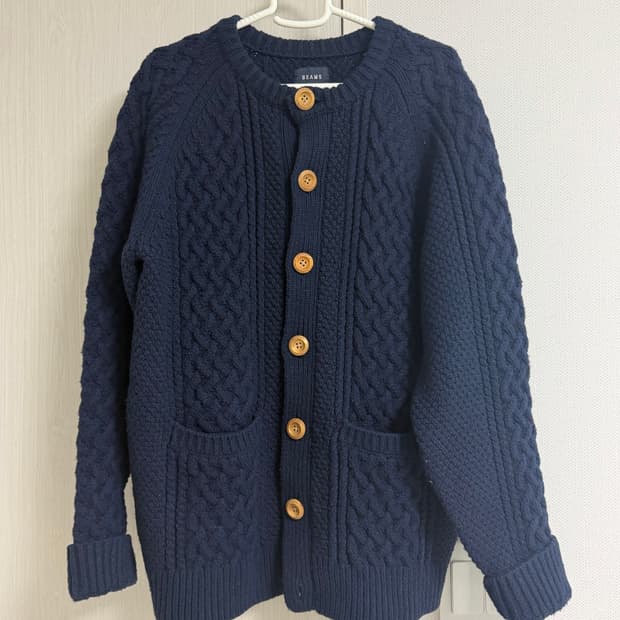빔즈 케이블 니트 가디건