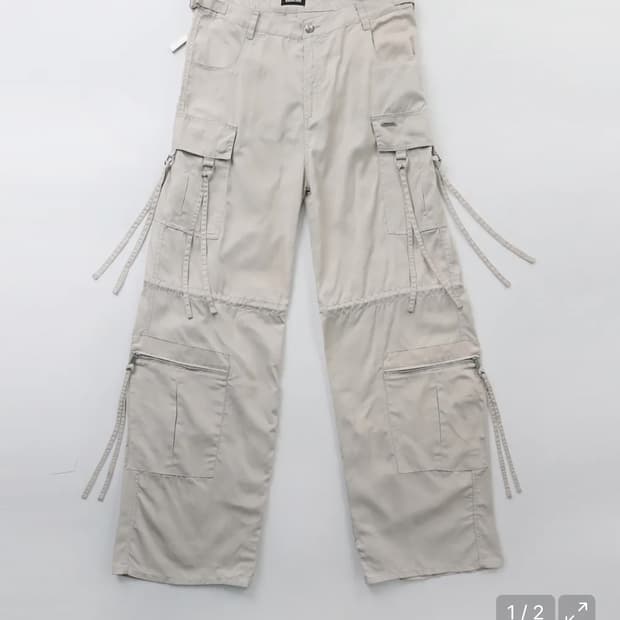 배드블러드 멀티 스트랩 카고 바지