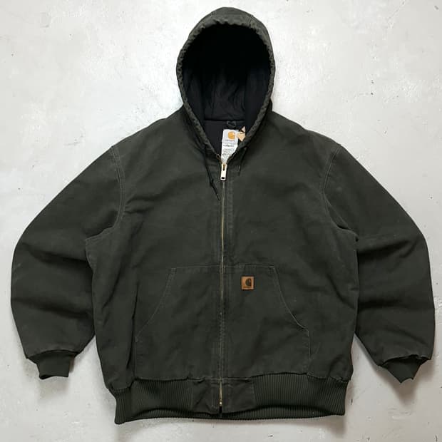 OG 칼하트 J130 액티브 자켓 MOS 칼하트 모스그린 자켓