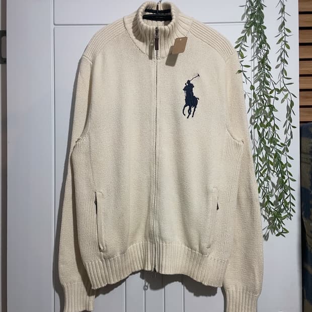 폴로랄프로렌 빅포니 니트 집업 