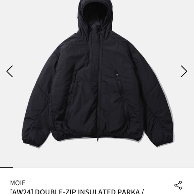 모이프/[AW24] DOUBLE-ZIP INSULATED PARKA /