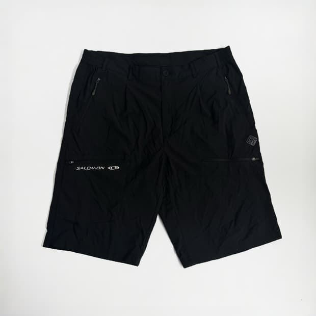 살로몬 엑티 블랙 나일론 팬츠