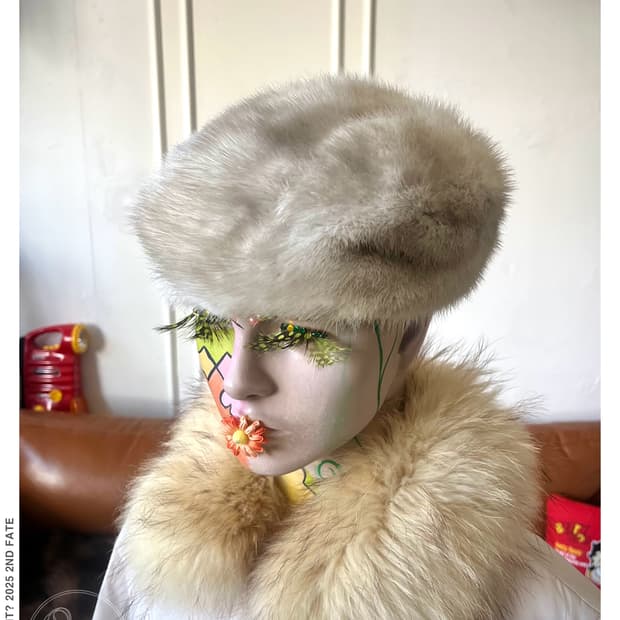 PRELIOT Japan Real Rexs Rabbit Fur Hat