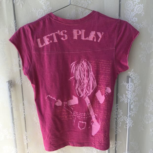 Hard Rock stitch pink slim fit
