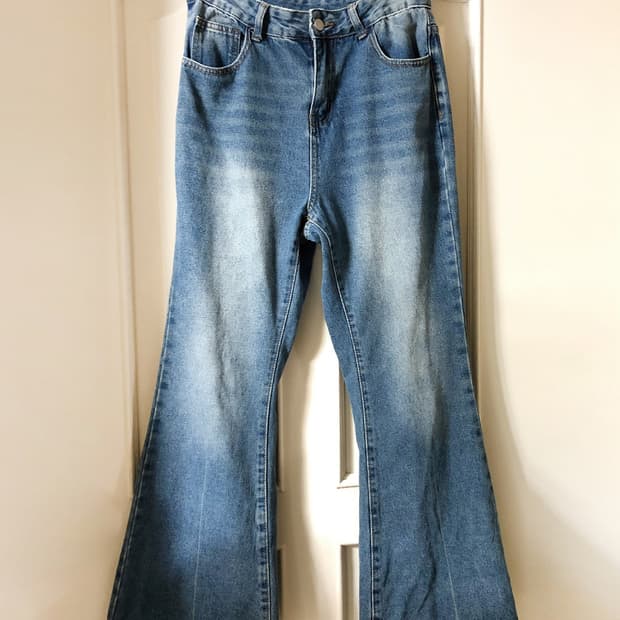 vintage bootcut denim pants