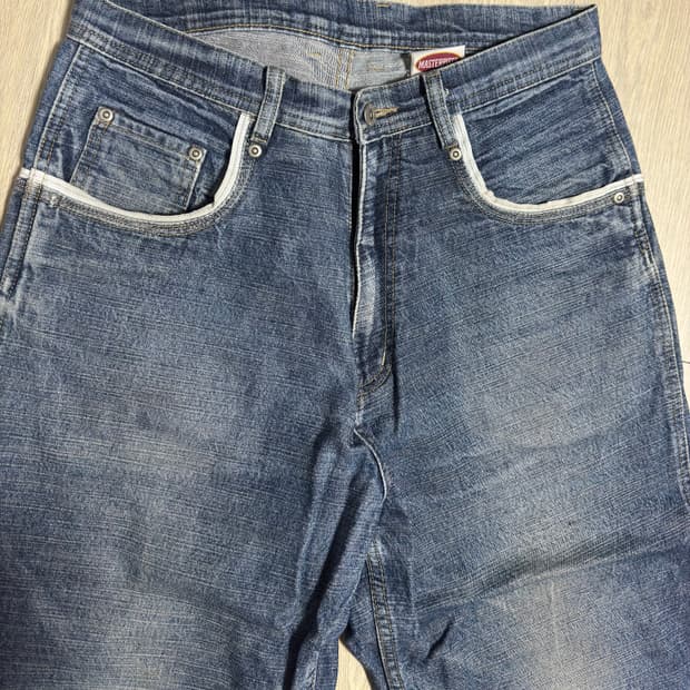 마스터피스 슬라브 데님 TYPE1 인디고 M사이즈