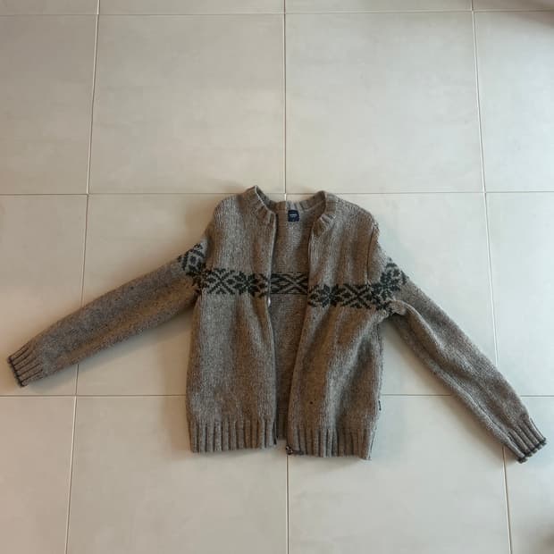 빔스 빈티지 니트집업