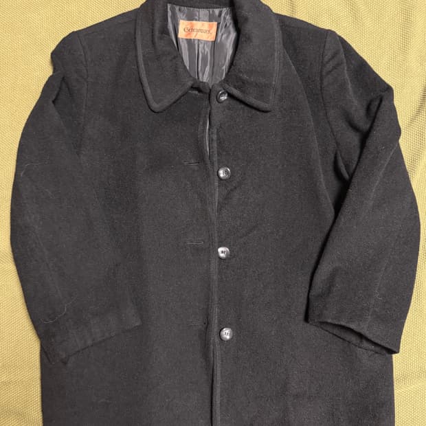 빈티지 블랙 코트 자켓