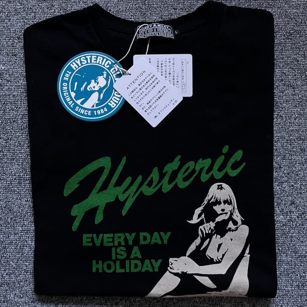 히스테릭글래머 홀리데이 반팔 블랙 L