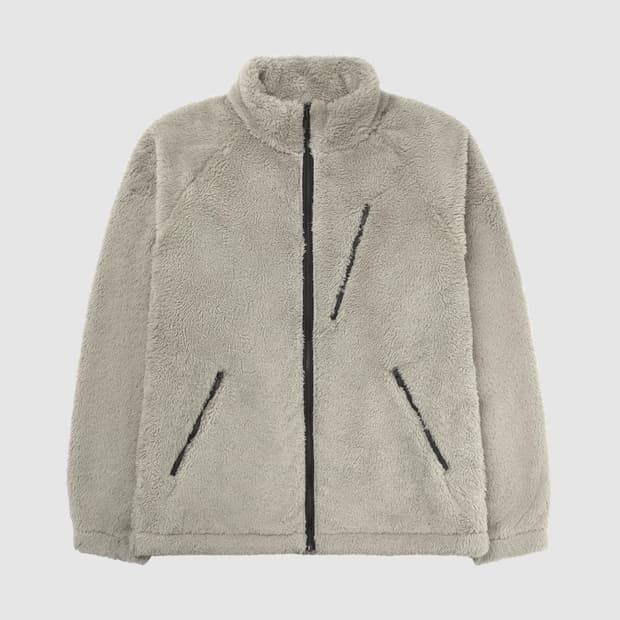 L 새제품) 유니클로 x 니들스 플리스 자켓 후리스 베이지 490408