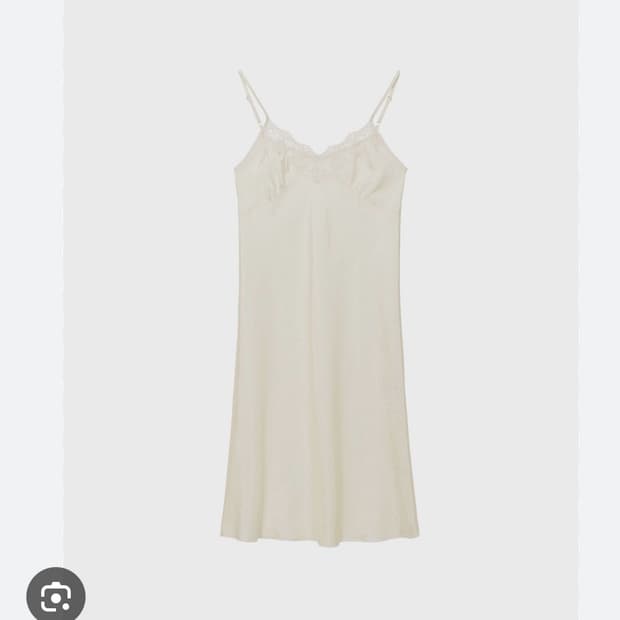 모노하 Lace silky dress 아이보리