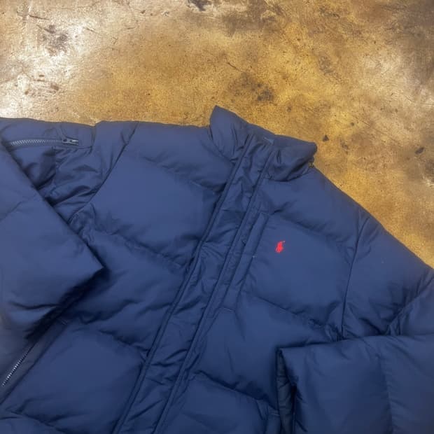 폴로 랄프로렌 네이비 숏패딩