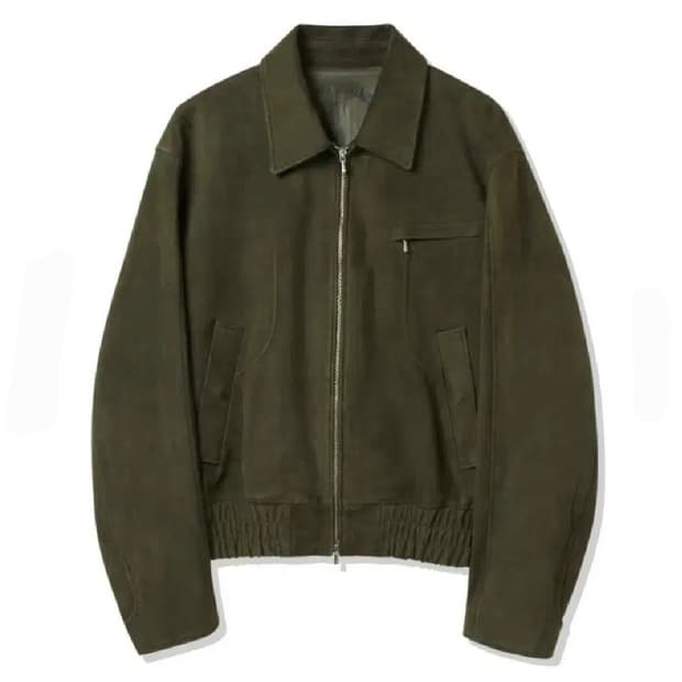 새제품 L) STU 고트 스웨이드 자켓