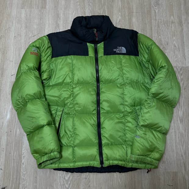 노스페이스 써밋시리즈 구스다운 800 그린 눕시 패딩 M/95 