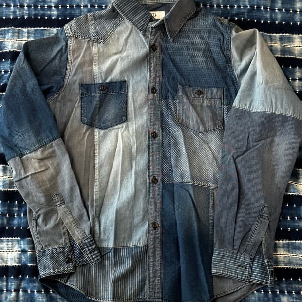 (4) FDMTL 데님패치셔츠