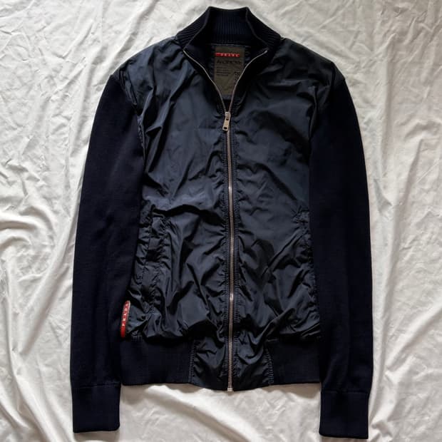 프라다 스포츠 블루종 자켓