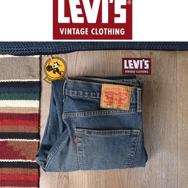 LEVIS 리바이스 505 워싱 가공데님 34사이즈