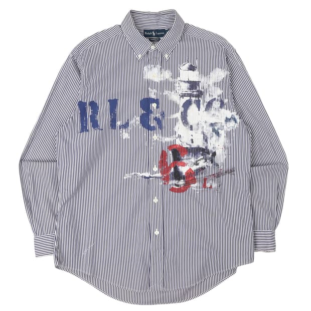 폴로 랄프로렌 RL 드로잉 페인팅 스트라이프 셔츠