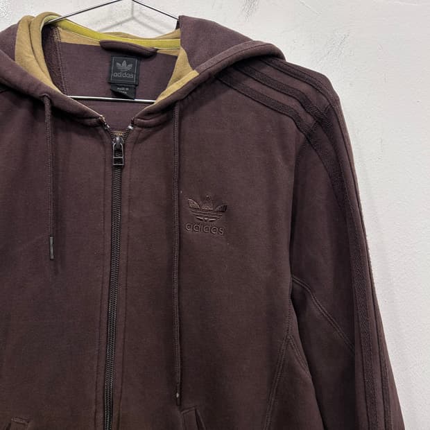 아디다스 올드스쿨 헤비코튼 기모 트랙 후드집업