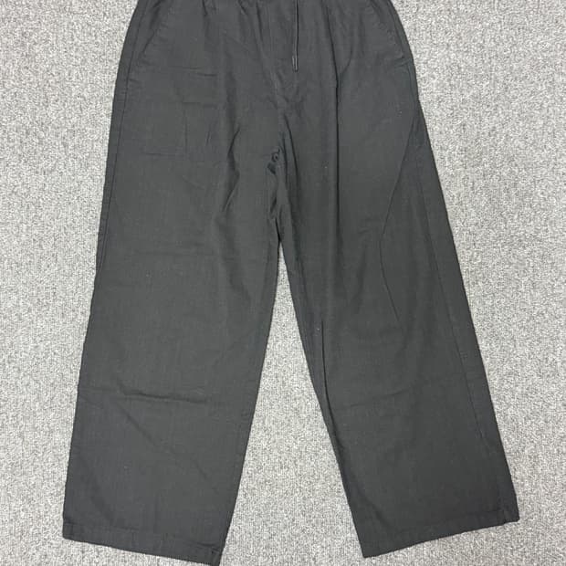 라퍼지스토어 린넨 와이드 팬츠 블랙