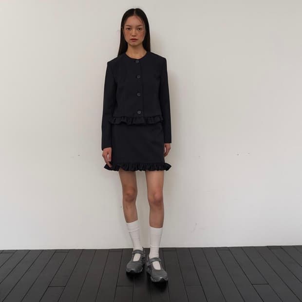 아우어솔티 Rosemoss 자켓 스커트 세트 