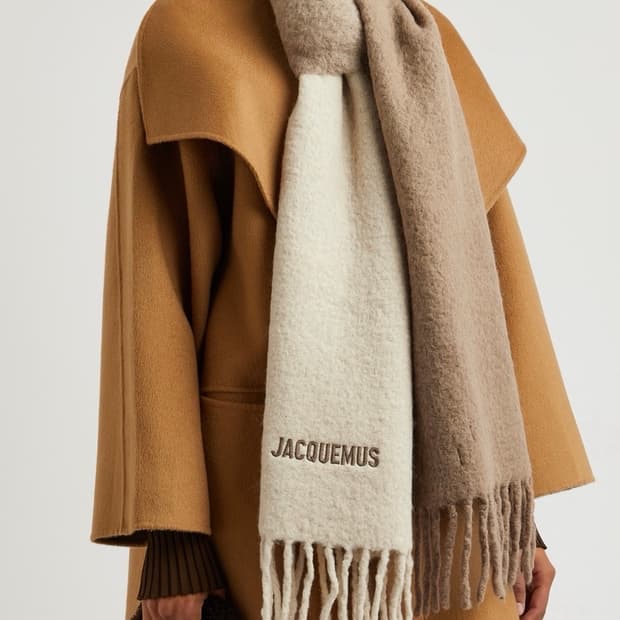 자크뮈스 레샤페 모아종 그라디언트 머플러 멀티 베이지