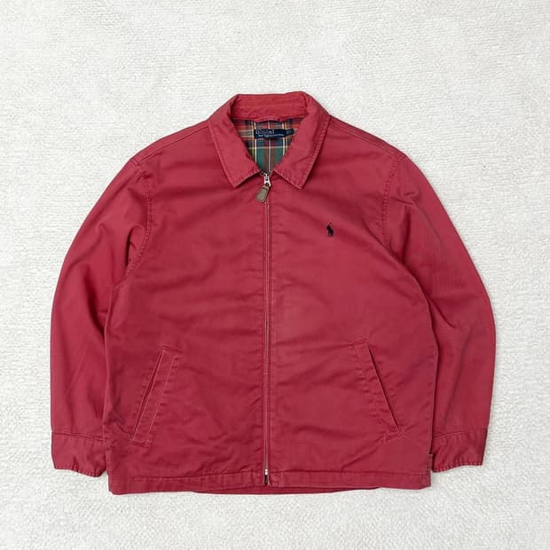 폴로 랄프로렌 마젠타 코튼 스윙톱 자켓