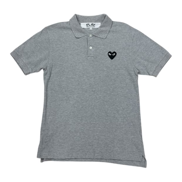 꼼데가르송 하트 와펜 그레이 PK 카라티 S