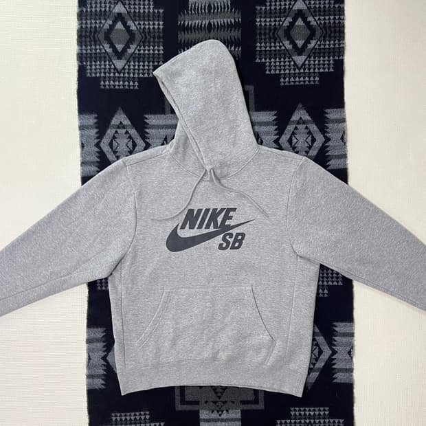 나이키sb 그레이 기모 후디