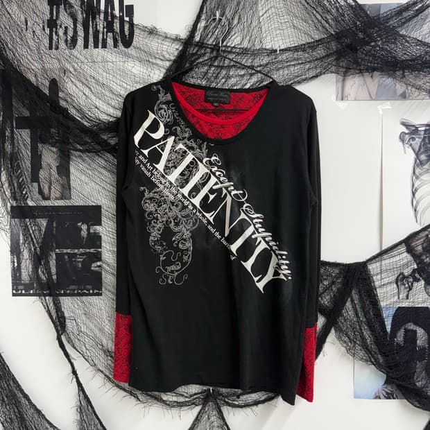00s punk mood layered longsleeve